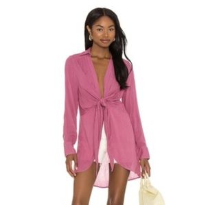 NWT Free People World's Apart Tunic Deep Plum